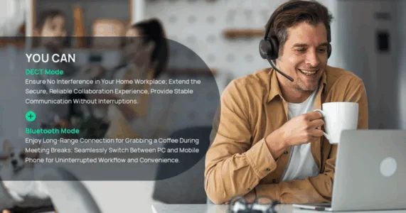 Yealink WH64 Hybrid Dual UC khi làm việc tại nhà