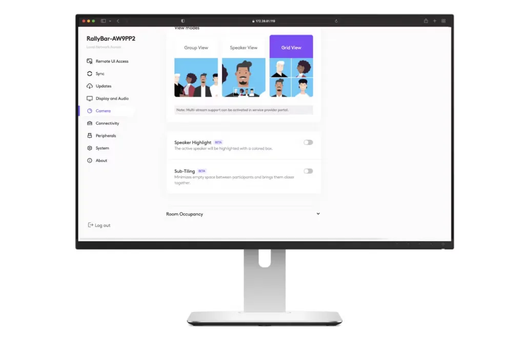 Bật tính năng Grid View (Chế độ xem lưới) trong Truy cập mạng cục bộ