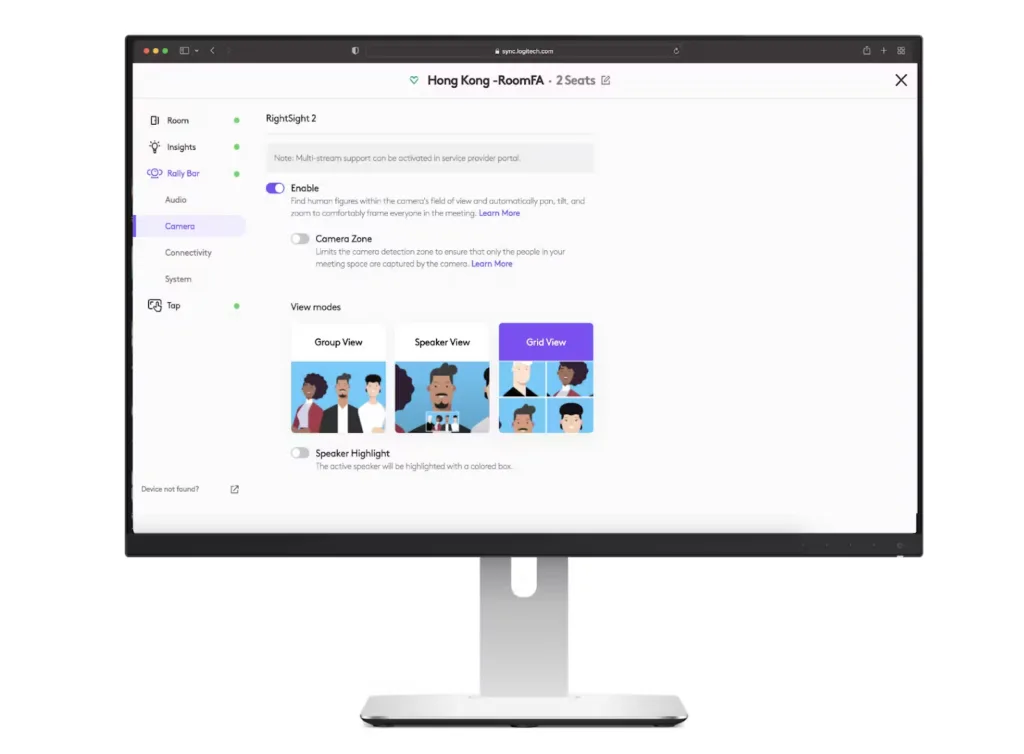Bật tính năng Grid View trong ứng dụng Sync