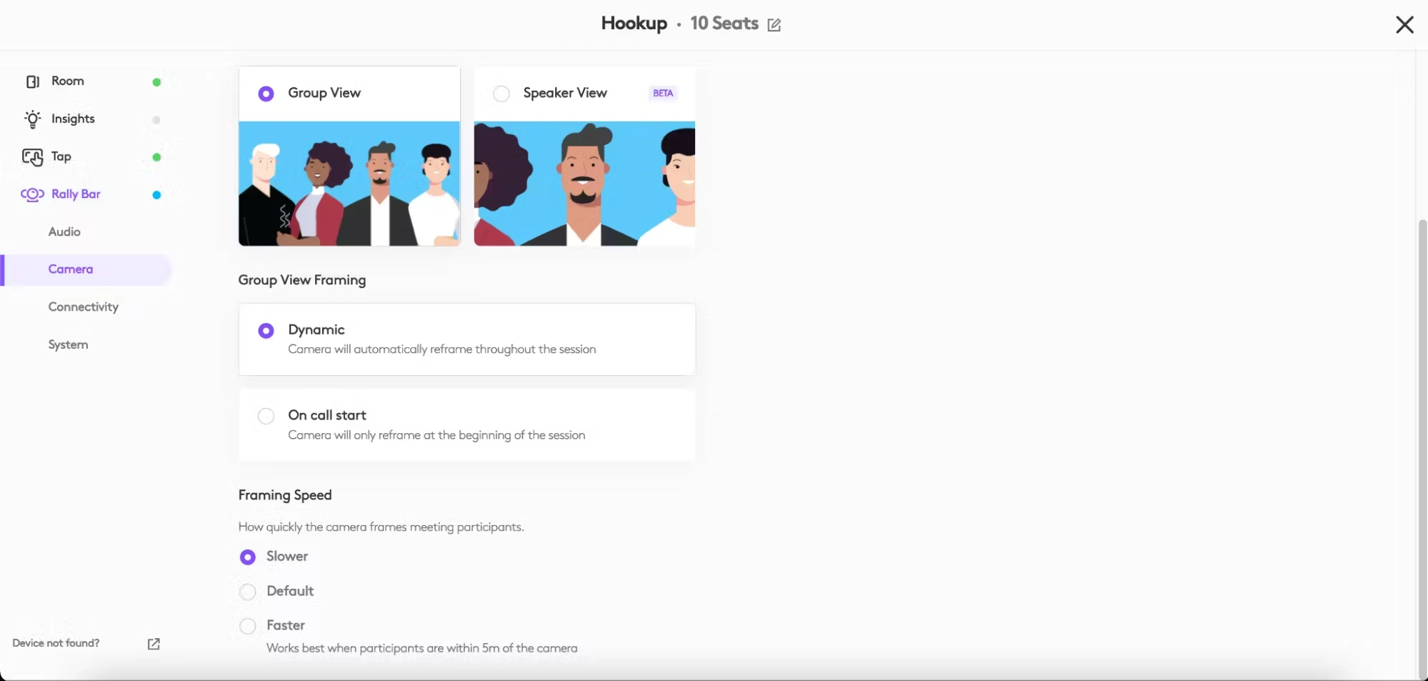 Bật tính năng Speaker View qua Sync Portal