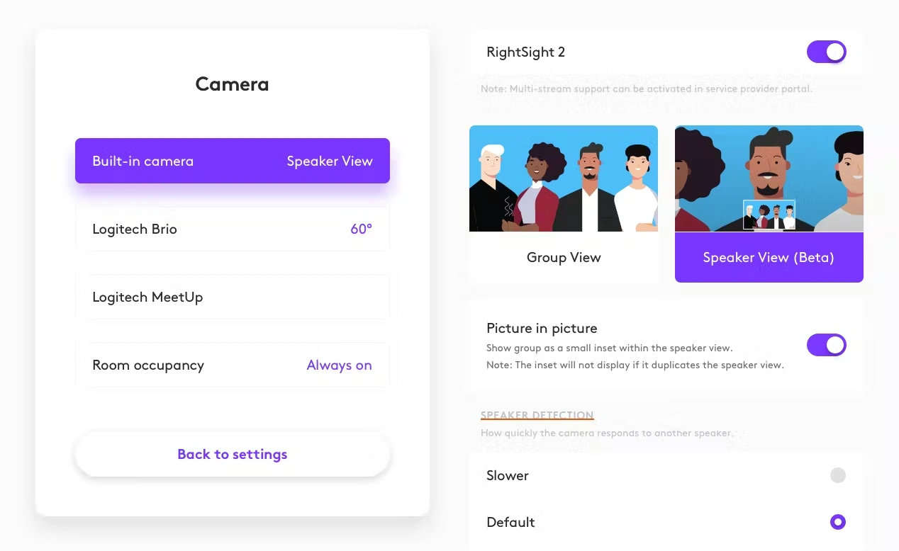 Bật tính năng Speaker View tại phần Cài đặt trên thiết bị -01