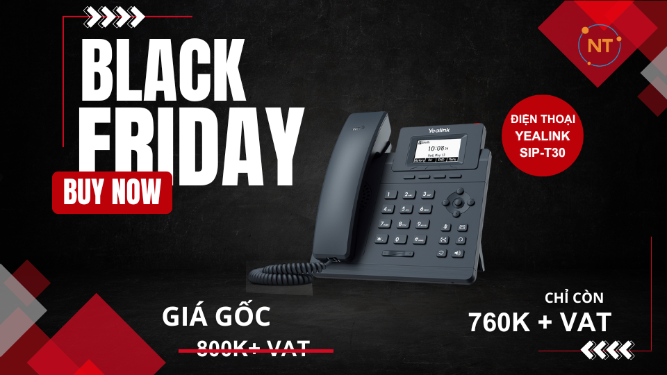 Siêu sale black friday điện thoại yealink t30