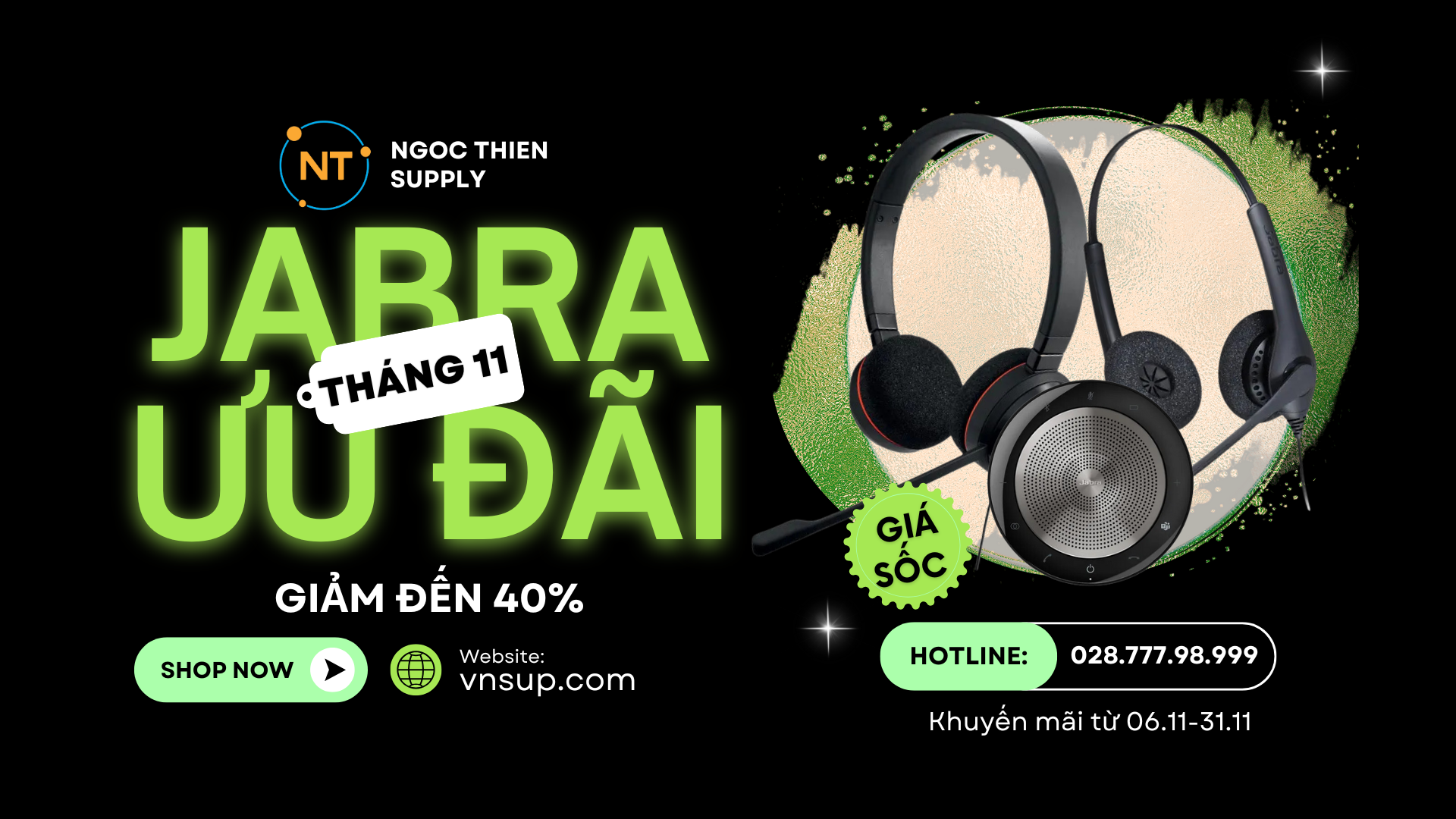 ưu đãi jabra tháng 11