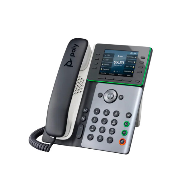 Poly Edge E320 IP Phone and PoE-enabled (82M88AA) đang hoạt động