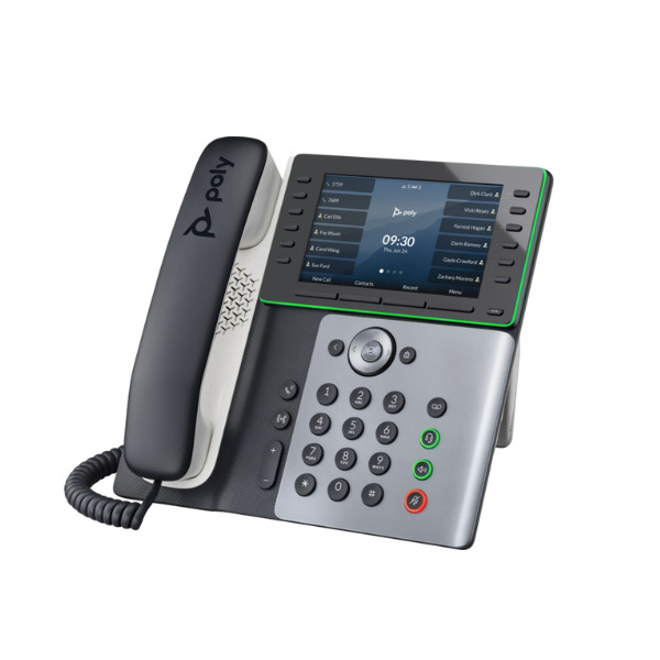 Poly Edge E550 IP Phone and PoE-enabled (82M91AA) với lớp bảo vệ Microban® chống vi khuẩn