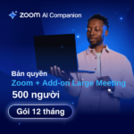 Bản quyền phần mềm Zoom Add-On Large Meeting 500 participants [1 năm]