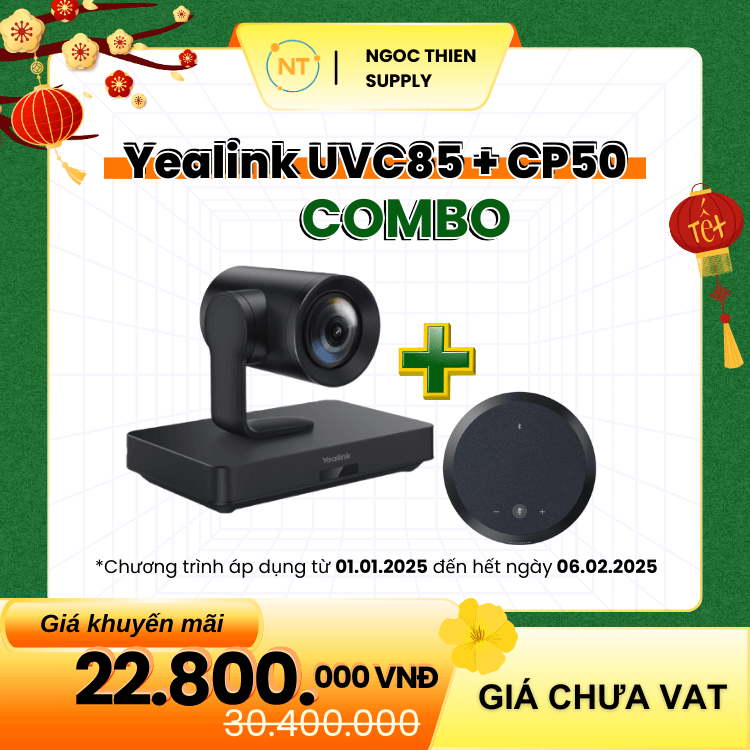 Bộ thiết bị họp trực tuyến UVC85 + cp50