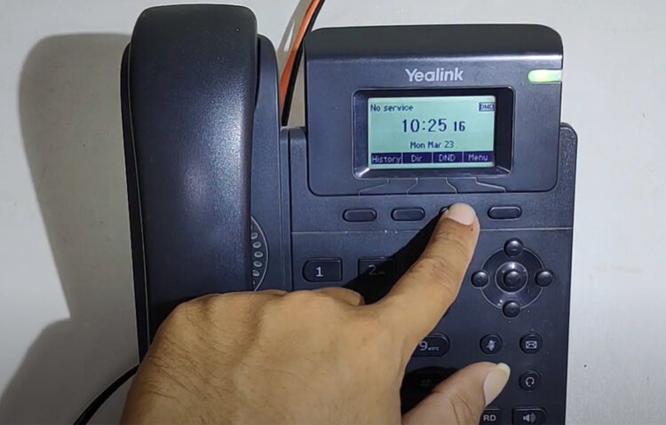 Điện thoại Yealink hiển thị No Service