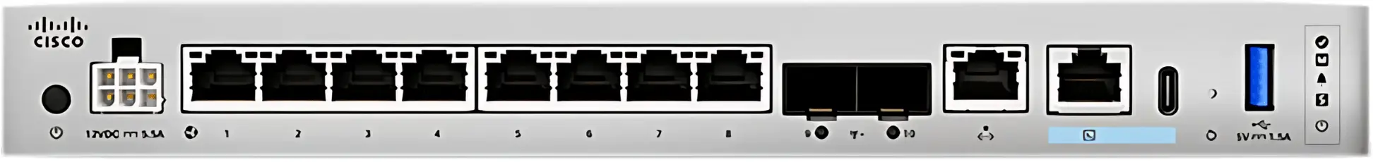 Cisco Secure Firewall CSF1220CX-TD-K9 2025 Các cổng kết nối của Cisco CSF1220CX-TD-K9