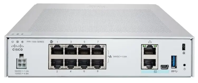 Cisco Firepower FPR1010-ASA-K9 - Thiết bị tường lửa 2025 Các cổng kết nối của Cisco Firepower FPR1010-ASA-K9