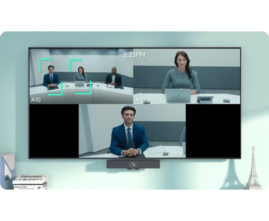 Chế độ Smart Gallery trong Yealink Meeting Bar A10 được Zoom hỗ trợ