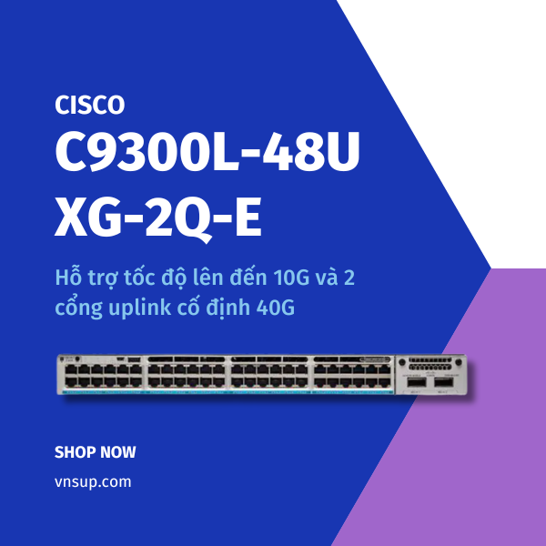 Cisco C9300L-48UXG-2Q-E 2025 giới thiệu Cisco C9300L-48UXG-2Q-E