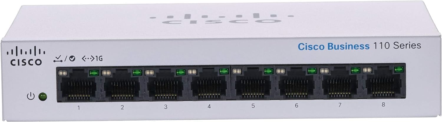 Switch Cisco CBS110-8T-D-EU 2025 Cisco CBS110-8T-D-EU có 8 cổng Gigabit