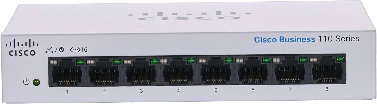 Cisco CBS110-8T-D-EU có 8 cổng Gigabit