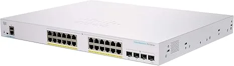 Cisco CBS350-24FP-4G-EU hỗ trợ 24 cổng Gigabit PoE+ cùng 4 cổng uplink SFP