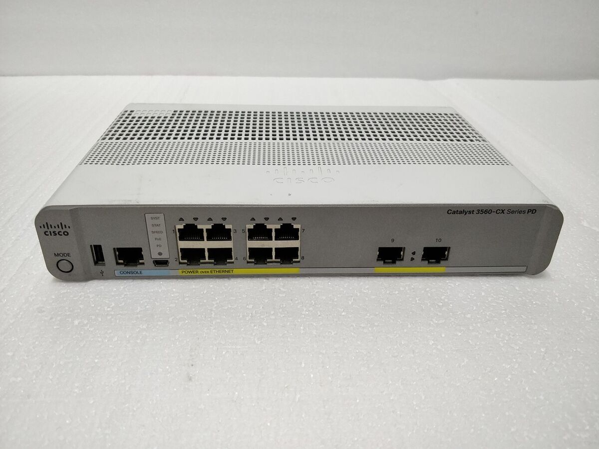 Switch Cisco WS-C3560CX-8PT-S 2025 giới thiệu bộ chuyển mạch Cisco WS-C3560CX-8PT-S