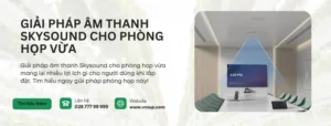 Tìm hiểu giải pháp âm thanh Skysound cho phòng họp vừa