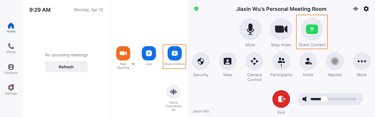 Hướng dẫn chia sẻ màn hình qua Touch Panel