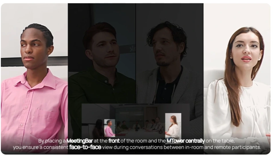 Kết hợp Meeting Bar với camera phụ kiện Yealink MTower