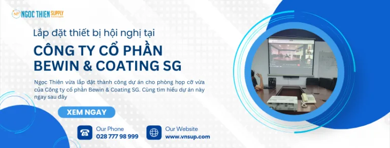 Lắp đặt thiết bị hội nghị tại Công ty cổ phần Bewin & Coating SG