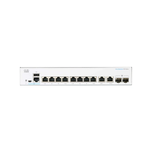 Mặt trước Cisco CBS250-8T-E-2G-EU