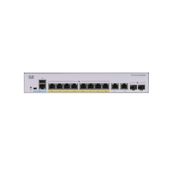 Mặt trước Cisco CBS350-8P-E-2G-EU