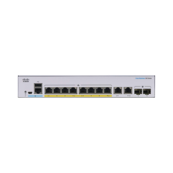 Switch Cisco CBS250-8FP-E-2G-EU