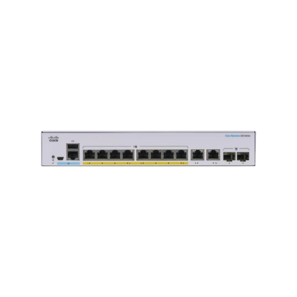 Mặt trước Switch Cisco CBS250-8PP-E-2G-EU