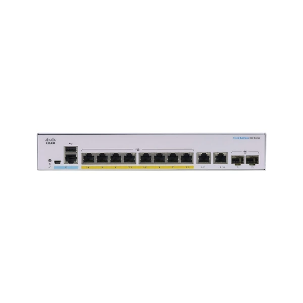 Mặt trước Switch Cisco CBS350-8P-2G-EU