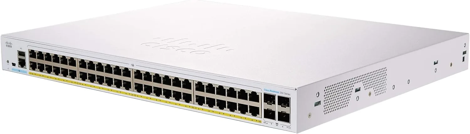 Switch Cisco Business CBS250-48PP-4G-EU với 48 cổng Gigabit Ethernet, 4 cổng Gigabit SFP