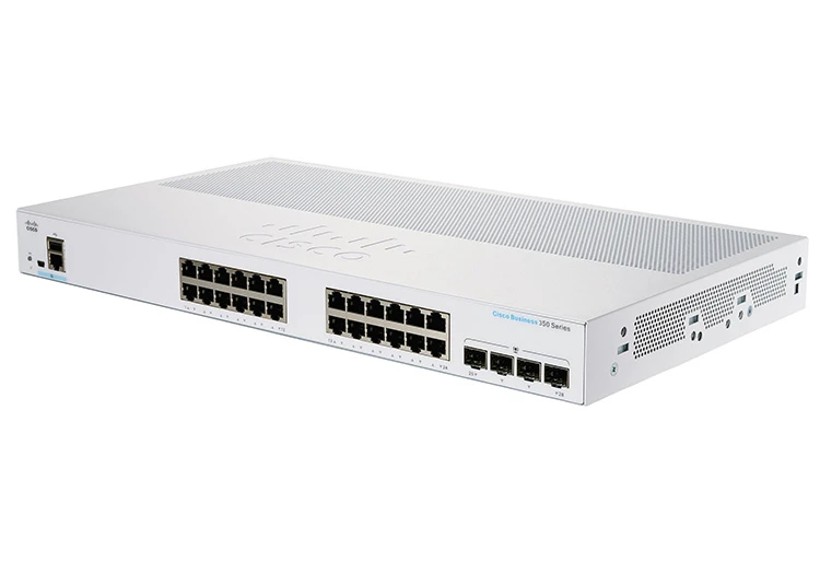 Switch Cisco CBS350-24T-4G-EU với 24 cổng Gigabit Ethernet và 4 cổng SFP 1G