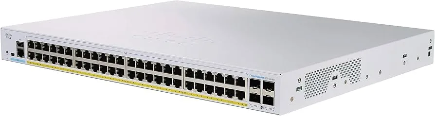 Switch Cisco CBS350-48FP-4X-EU với 48 cổng Gigabit Ethernet (1G) và 4 cổng 10G SFP+