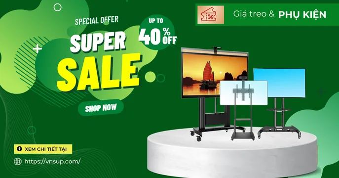 khuyến mãi giá treo và phụ kiện