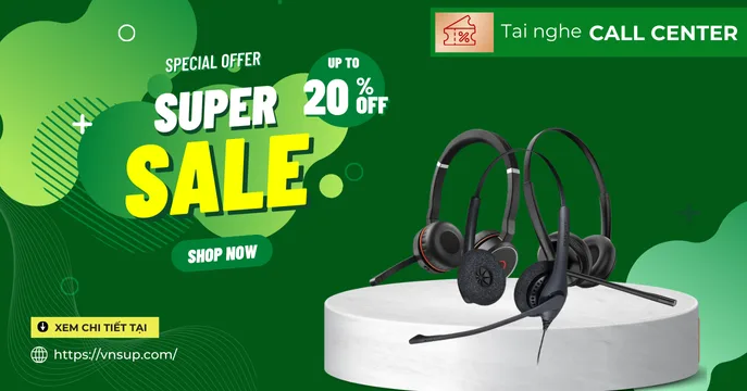 khuyến mãi tai nghe callcenter giá rẻ