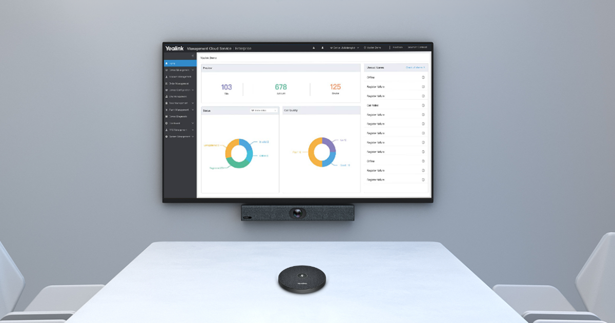 Bộ thiết bị họp trực tuyến Yealink UVC40 E2 + Micro VCM35 dễ dàng lắp đặt và kết nối