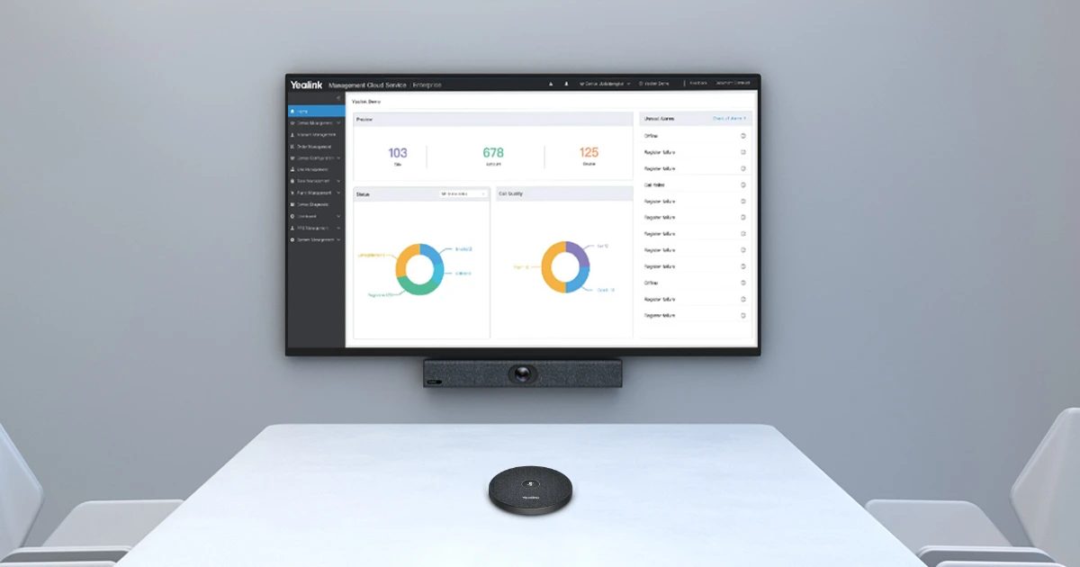 Bộ thiết bị họp trực tuyến Yealink UVC40 E2 + Micro VCM35 dễ dàng lắp đặt và kết nối