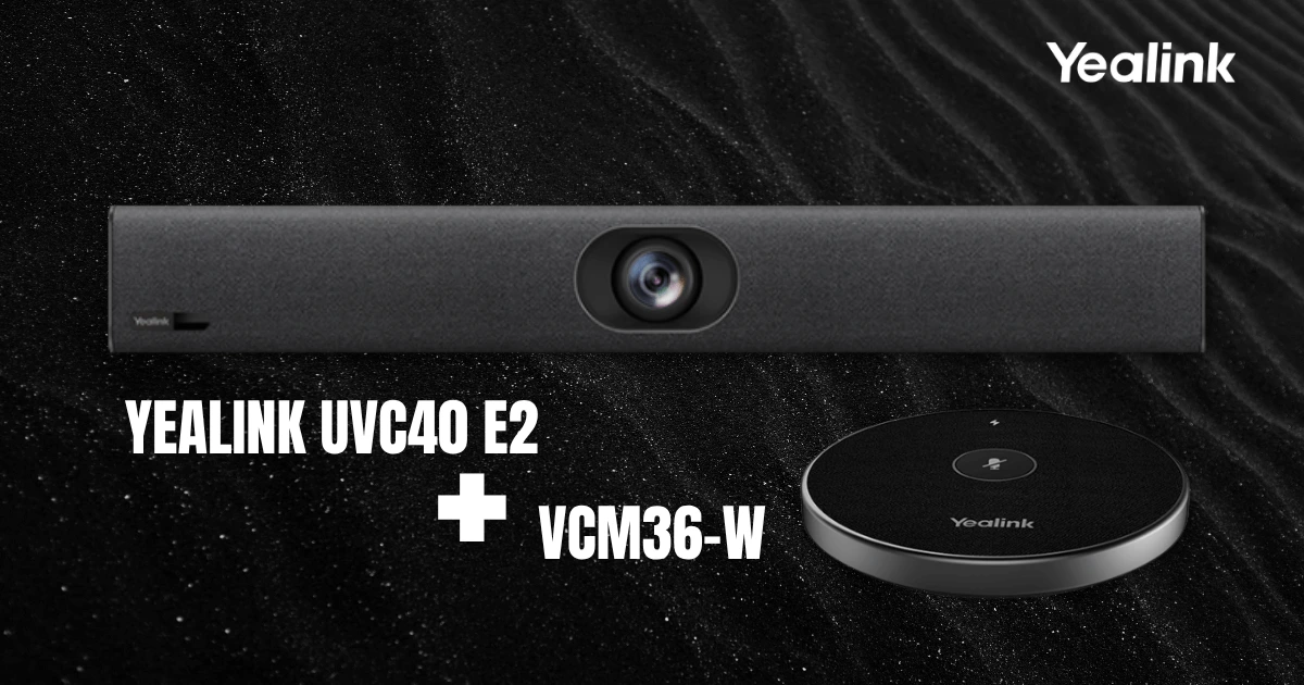 Bộ thiết bị họp trực tuyến Yealink UVC40 E2 và VCM36-W