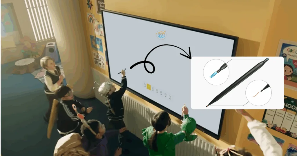 Cảm ứng đa điểm chạm với bút dual-pen tiện lợi