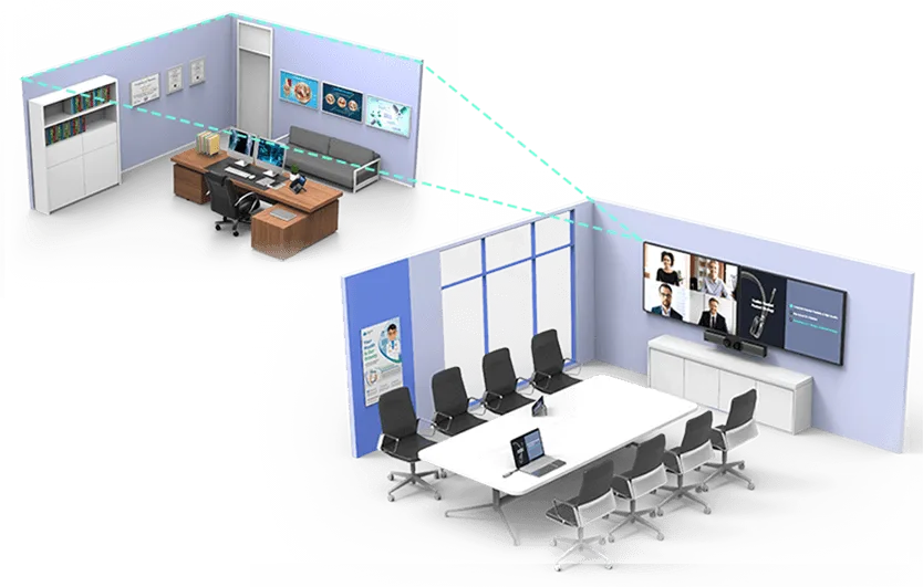 Giải pháp hội nghị trực tuyến trong y tế cho phòng tư vấn chung Yealink A30 + VP59