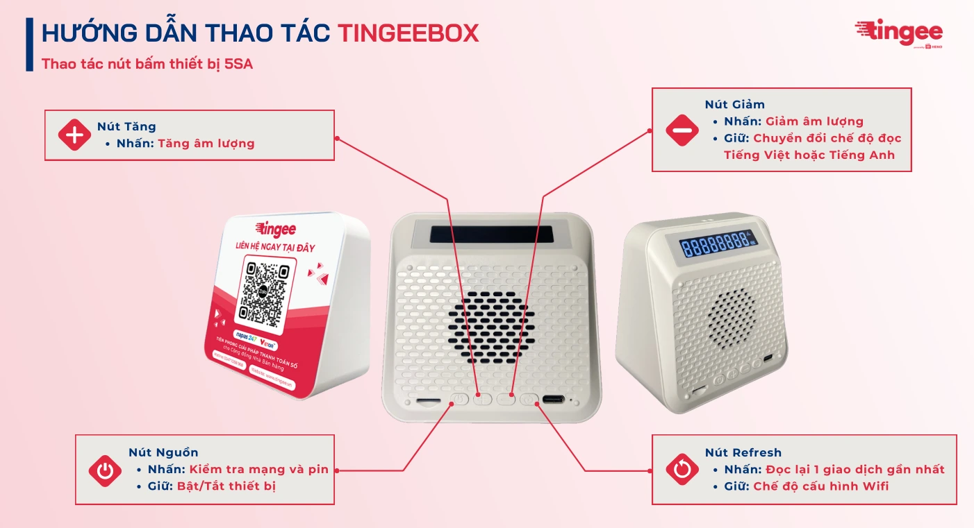 Hướng dẫn sử dụng loa Tingee Box 5SA