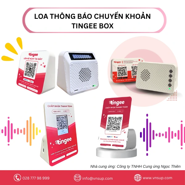 Loa thông báo chuyển khoản Tingee Box