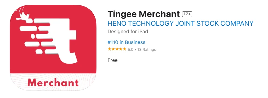 Logo app Tingee Merchant