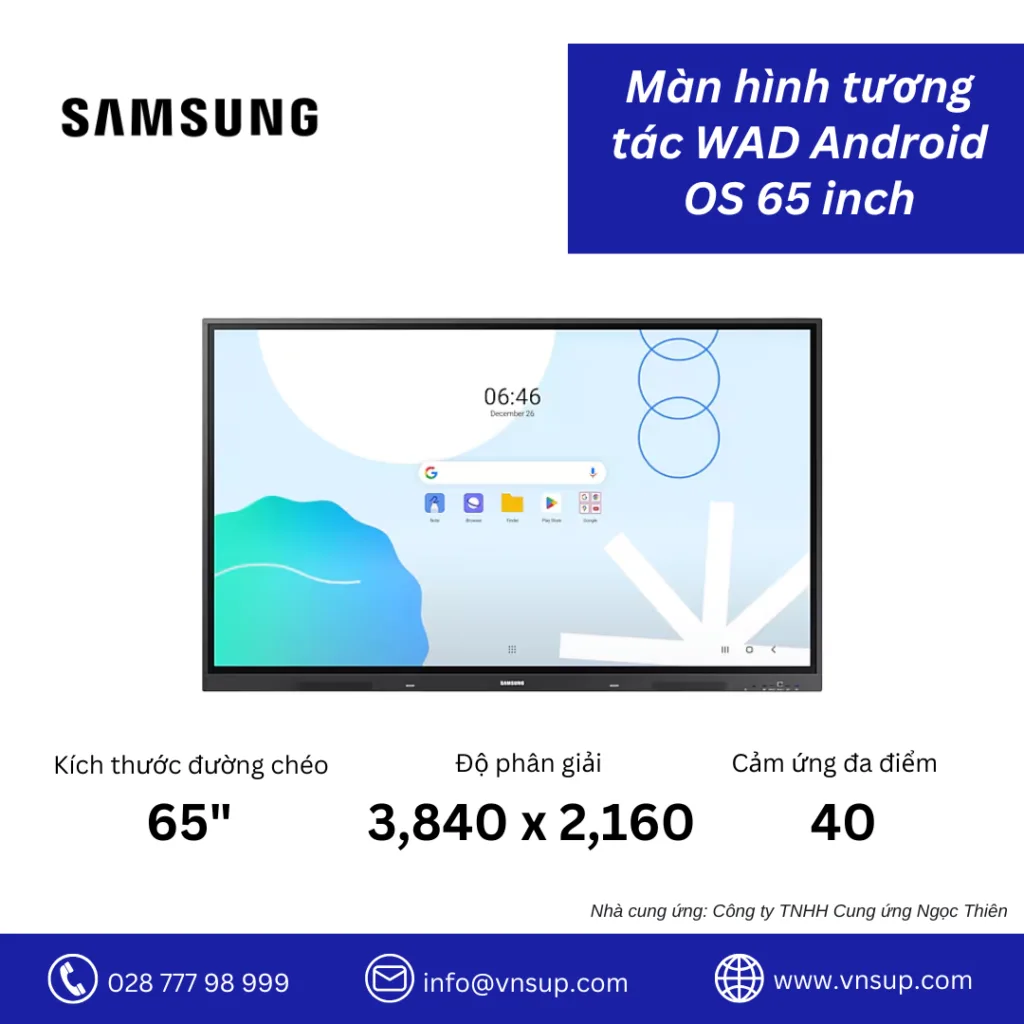 Màn hình tương tác WAD Android OS 65 inch