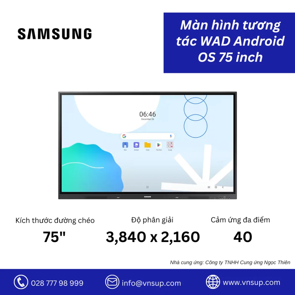 Màn hình tương tác WAD Android OS 75 inch