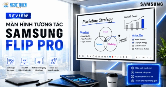 Review màn hình tương tác Samsung Flip Pro
