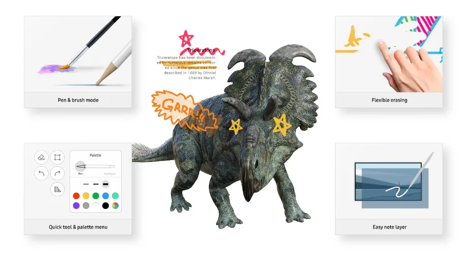 Thoải mái vẽ viết trên màn hình tương tác Samsung Flip Pro