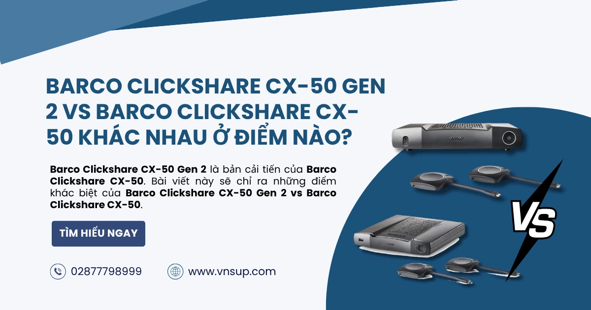 Barco Clickshare CX-50 Gen 2 vs Barco Clickshare CX-50