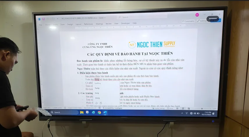 Hướng dẫn sử dụng và bàn giao