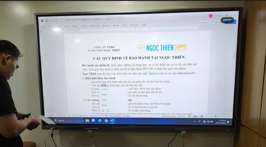 Hướng dẫn sử dụng và bàn giao