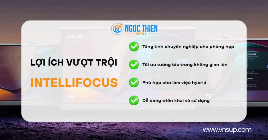Lợi ích vượt trội của IntelliFocus trong hội nghị trực tuyến